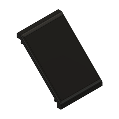 MODULAR SOLUTIONS ALUMINUM GUSSET&lt;br&gt;90MM X 90MM GRAY PLASTIC CAP COVER FOR 40-130-1, FOR A FINISHED APPEARANCE